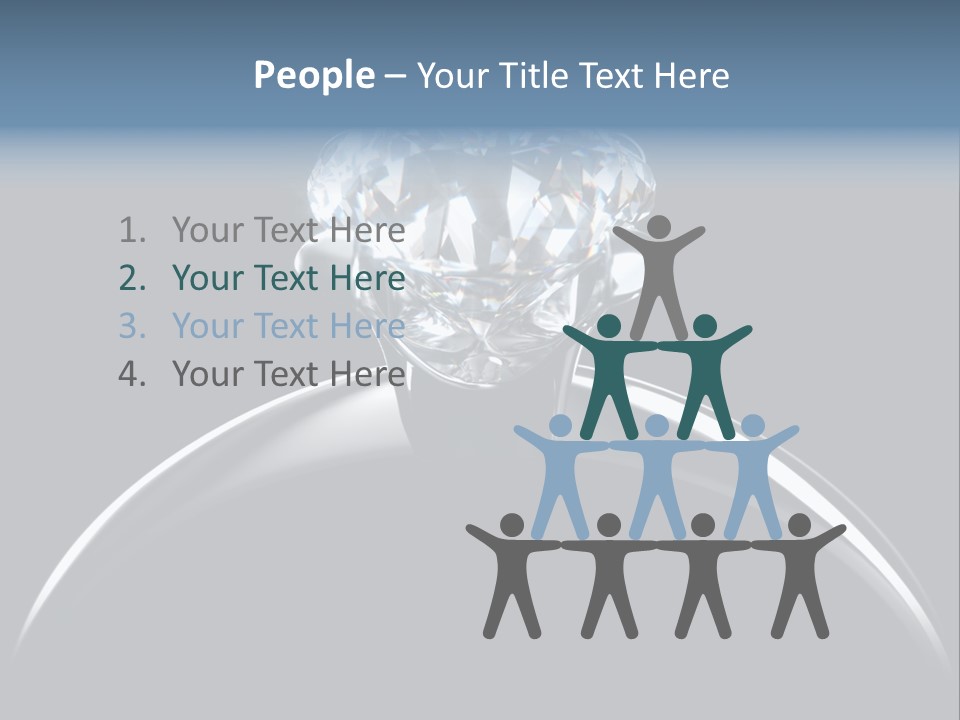 Gold Fashion Gem PowerPoint Template