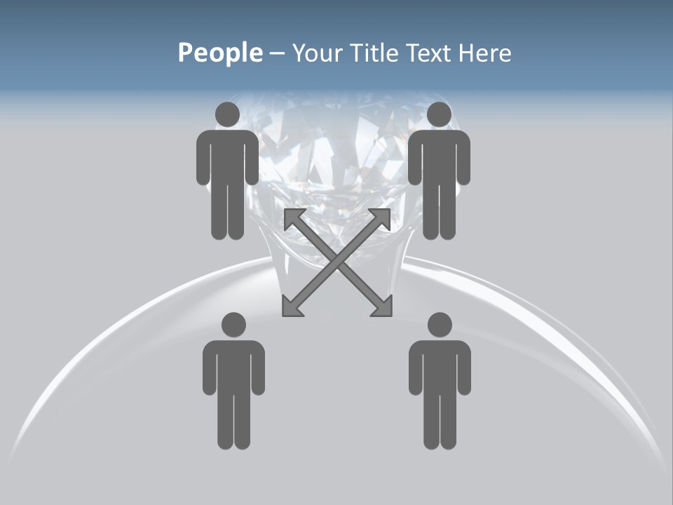 Gold Fashion Gem PowerPoint Template