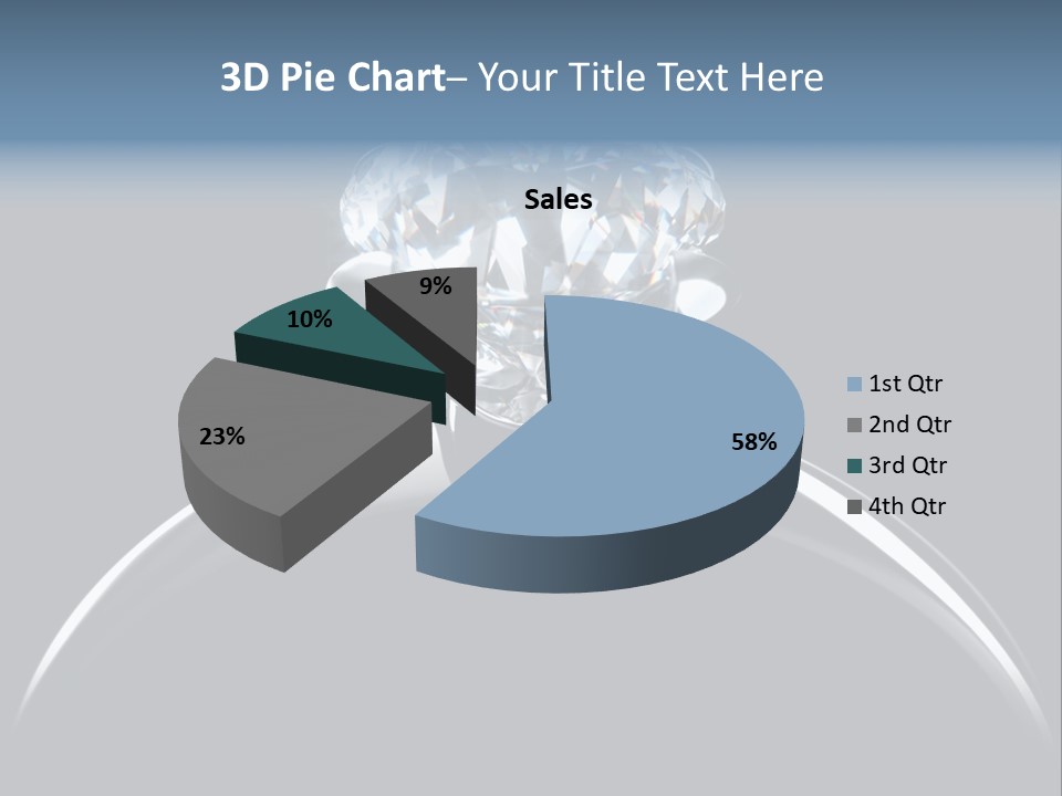 Gold Fashion Gem PowerPoint Template