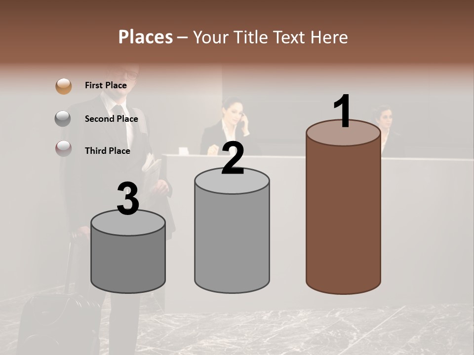 Beautiful Portrait Waiting PowerPoint Template