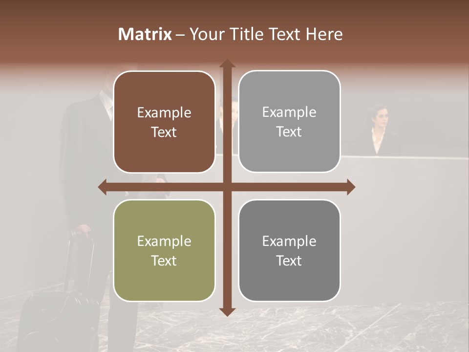 Beautiful Portrait Waiting PowerPoint Template