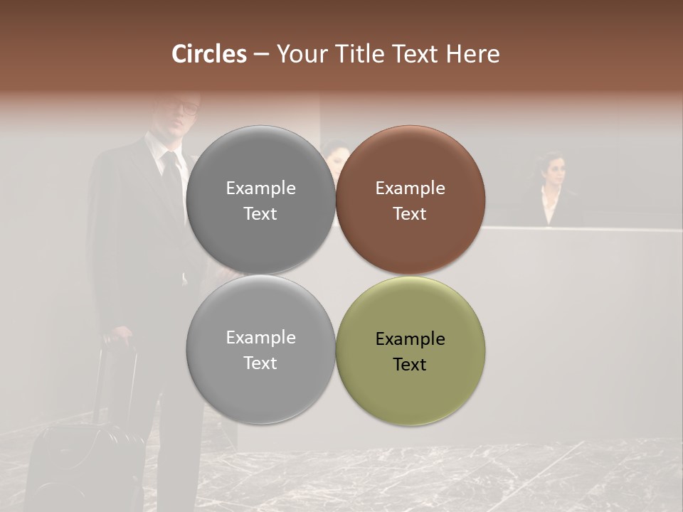 Beautiful Portrait Waiting PowerPoint Template