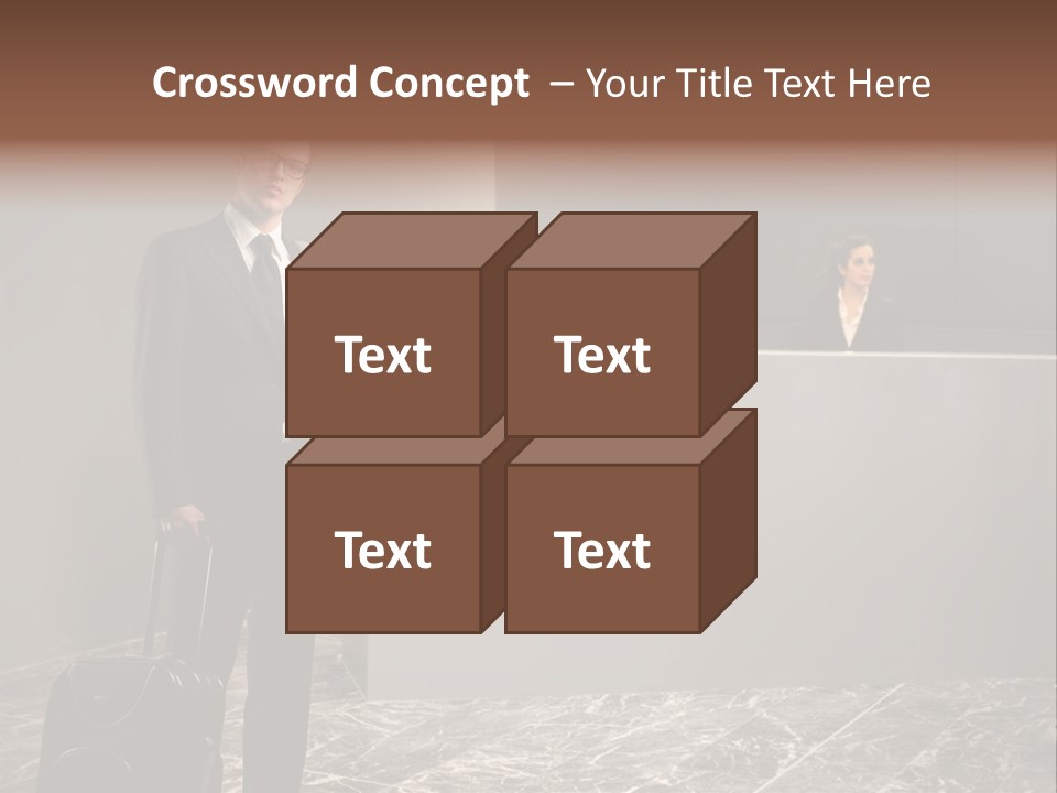 Beautiful Portrait Waiting PowerPoint Template