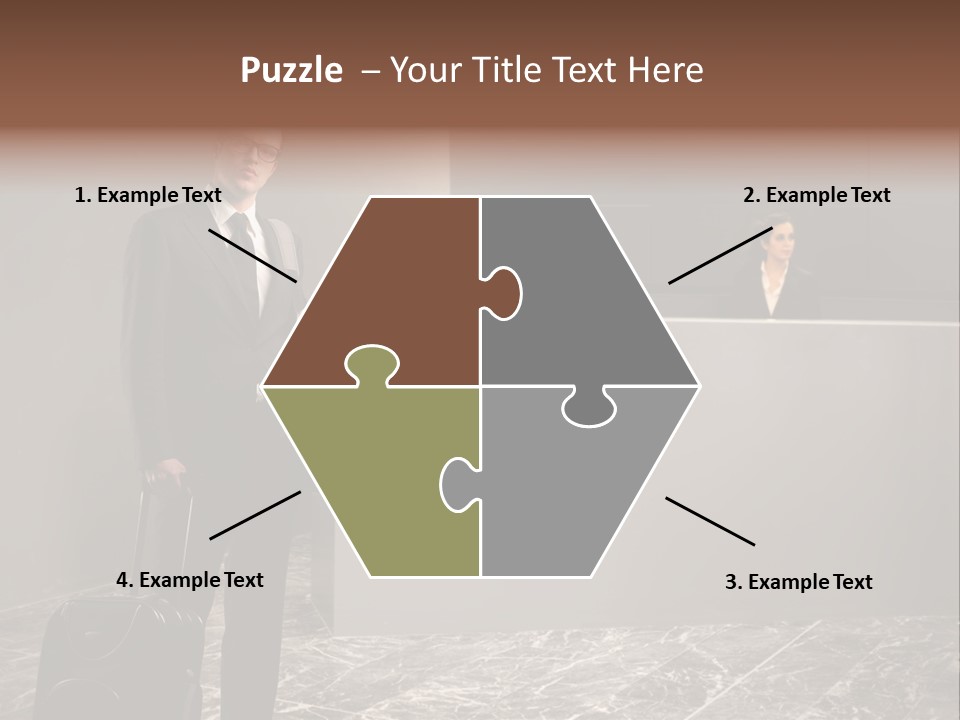 Beautiful Portrait Waiting PowerPoint Template