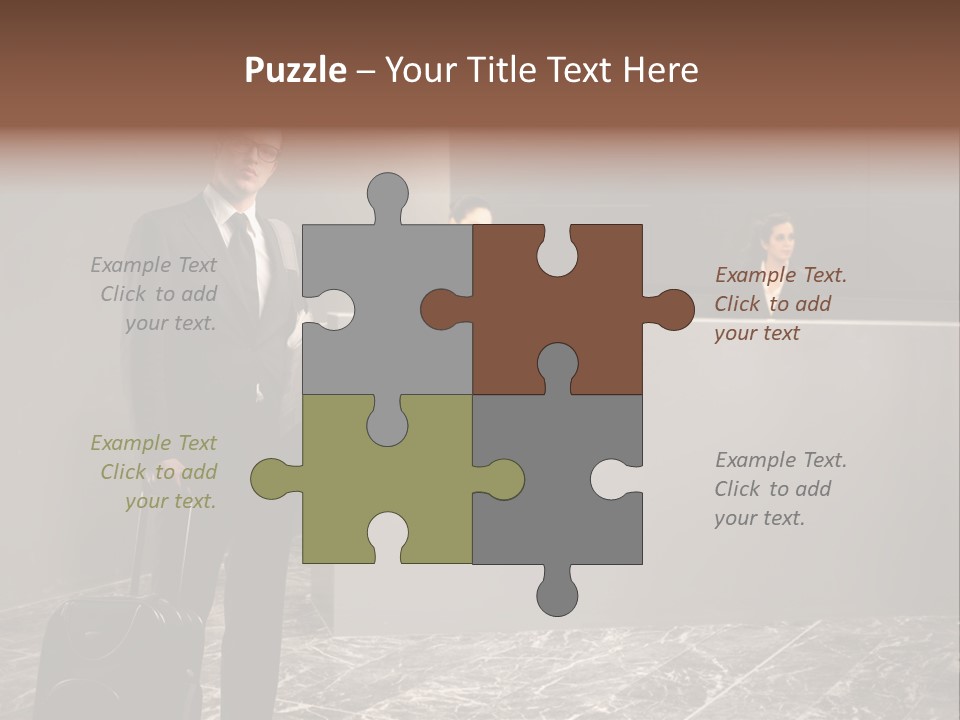 Beautiful Portrait Waiting PowerPoint Template