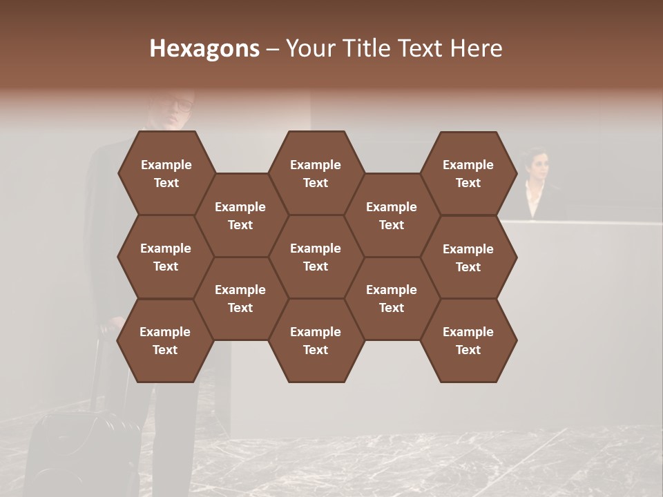 Beautiful Portrait Waiting PowerPoint Template