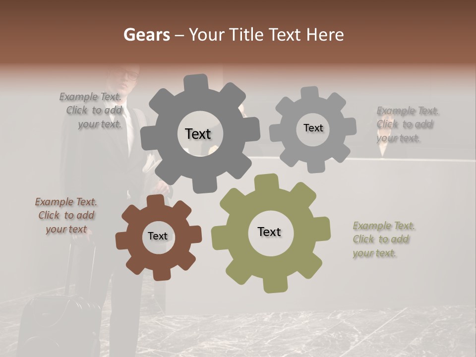 Beautiful Portrait Waiting PowerPoint Template