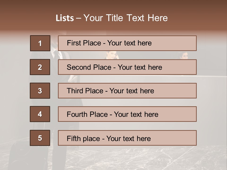 Beautiful Portrait Waiting PowerPoint Template