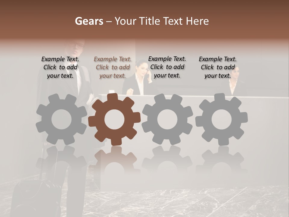 Beautiful Portrait Waiting PowerPoint Template