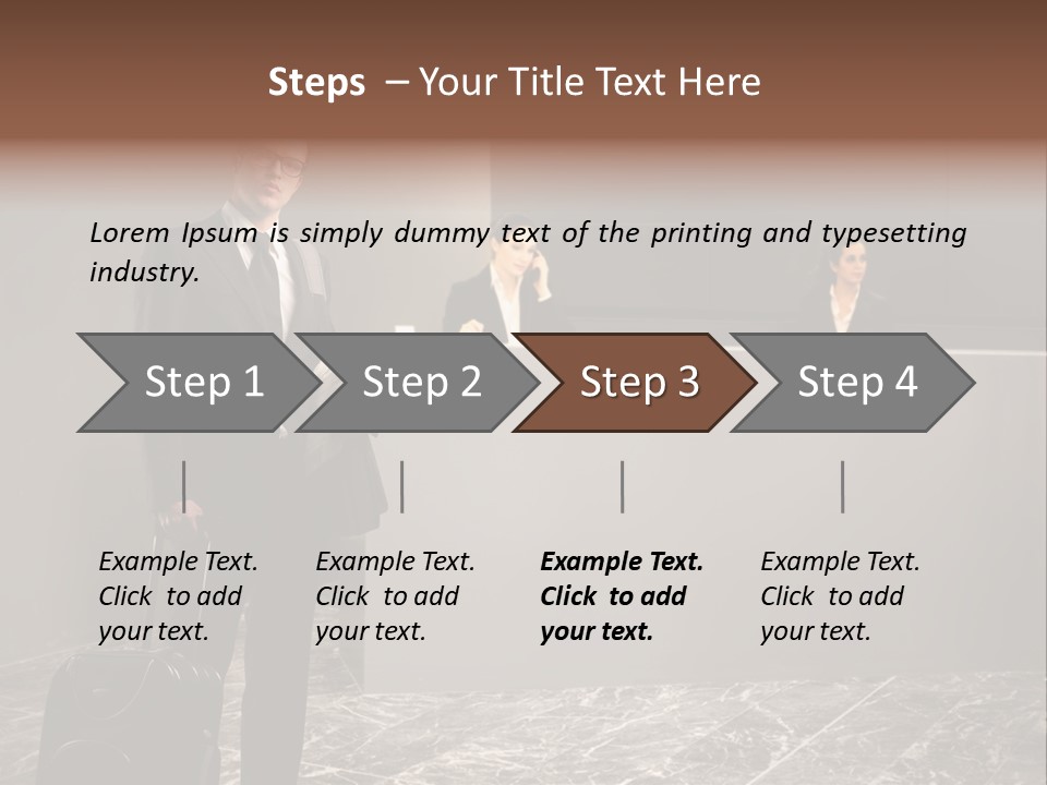 Beautiful Portrait Waiting PowerPoint Template