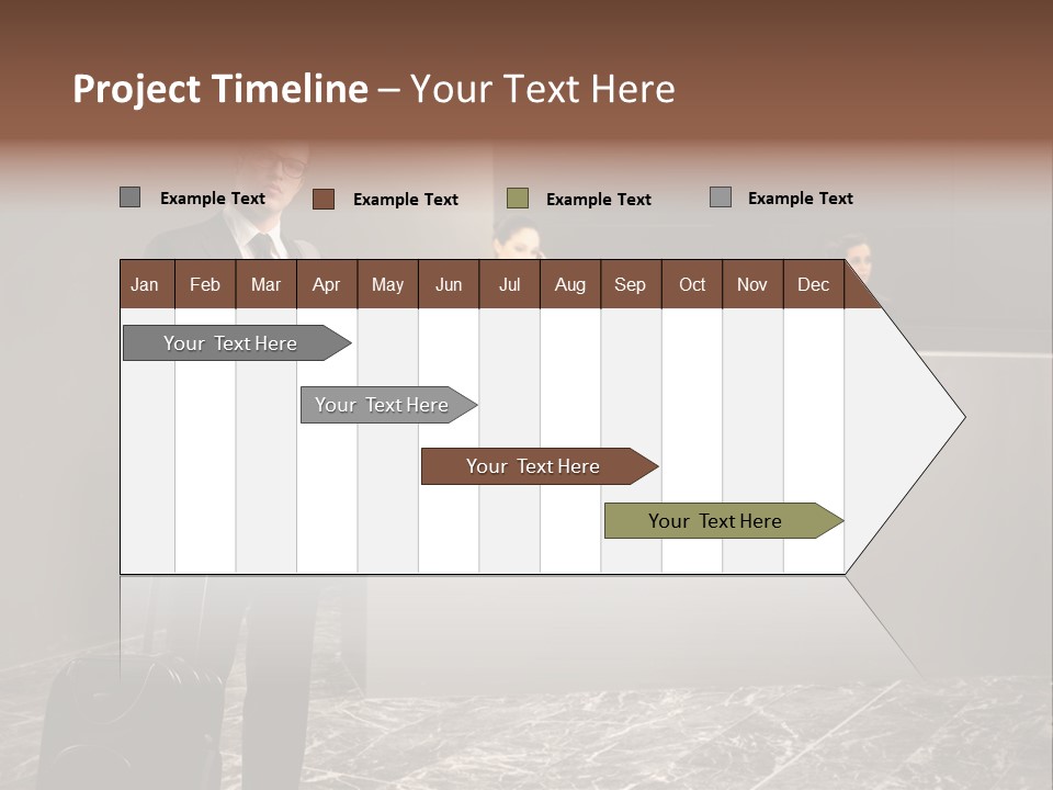 Beautiful Portrait Waiting PowerPoint Template