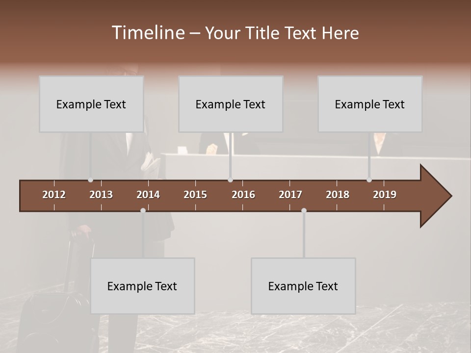 Beautiful Portrait Waiting PowerPoint Template