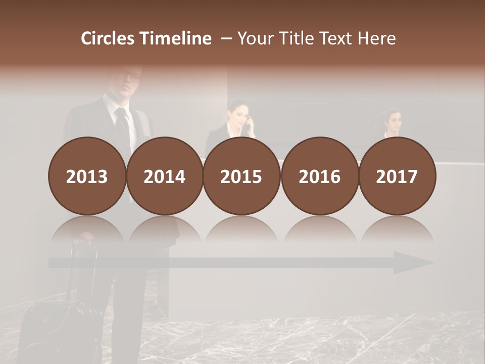 Beautiful Portrait Waiting PowerPoint Template