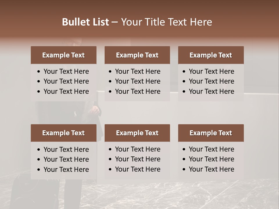 Beautiful Portrait Waiting PowerPoint Template