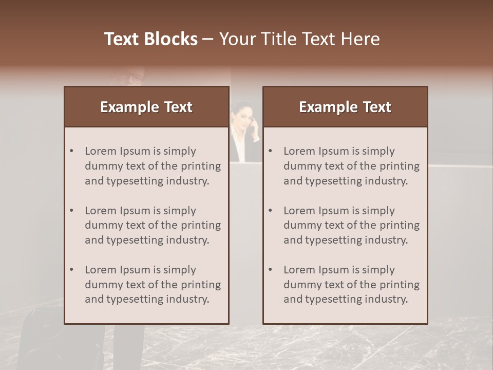 Beautiful Portrait Waiting PowerPoint Template