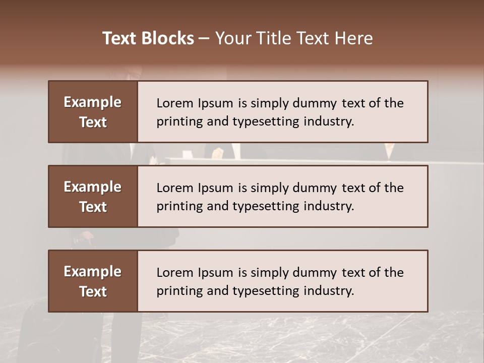 Beautiful Portrait Waiting PowerPoint Template