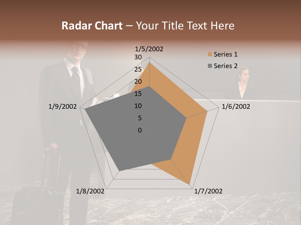 Beautiful Portrait Waiting PowerPoint Template