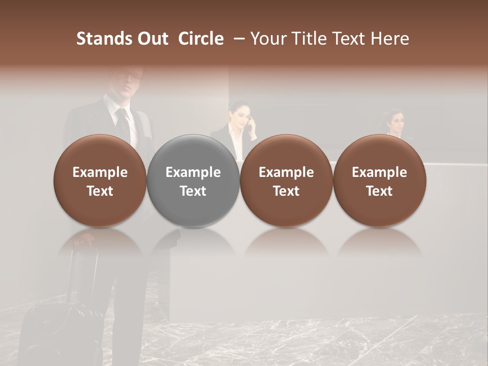 Beautiful Portrait Waiting PowerPoint Template