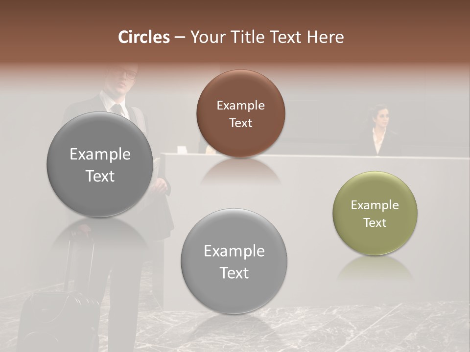 Beautiful Portrait Waiting PowerPoint Template