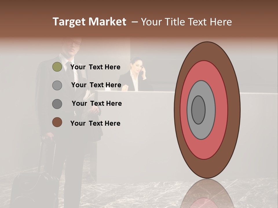 Beautiful Portrait Waiting PowerPoint Template