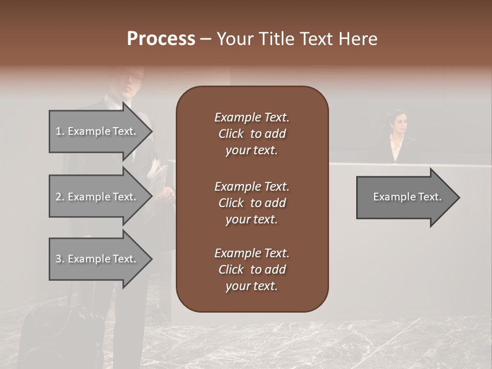 Beautiful Portrait Waiting PowerPoint Template