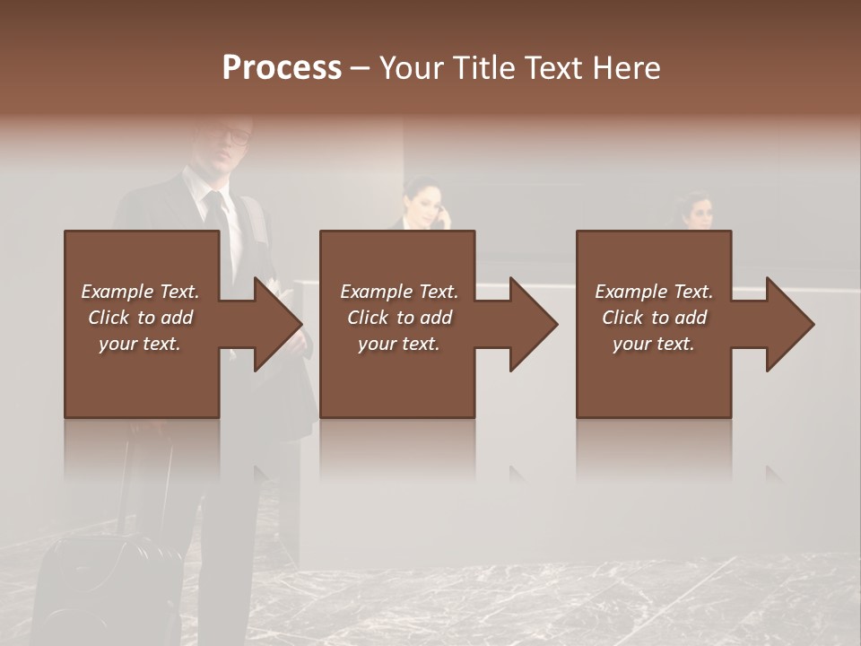 Beautiful Portrait Waiting PowerPoint Template