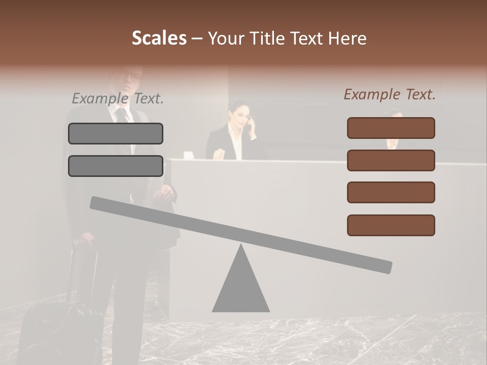 Beautiful Portrait Waiting PowerPoint Template