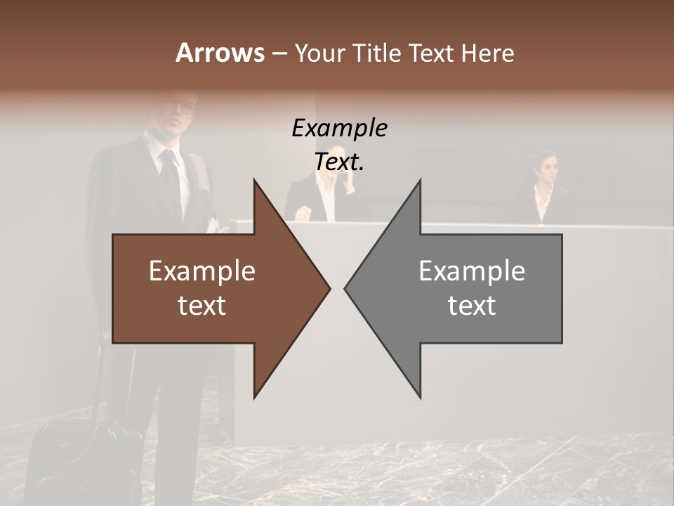 Beautiful Portrait Waiting PowerPoint Template