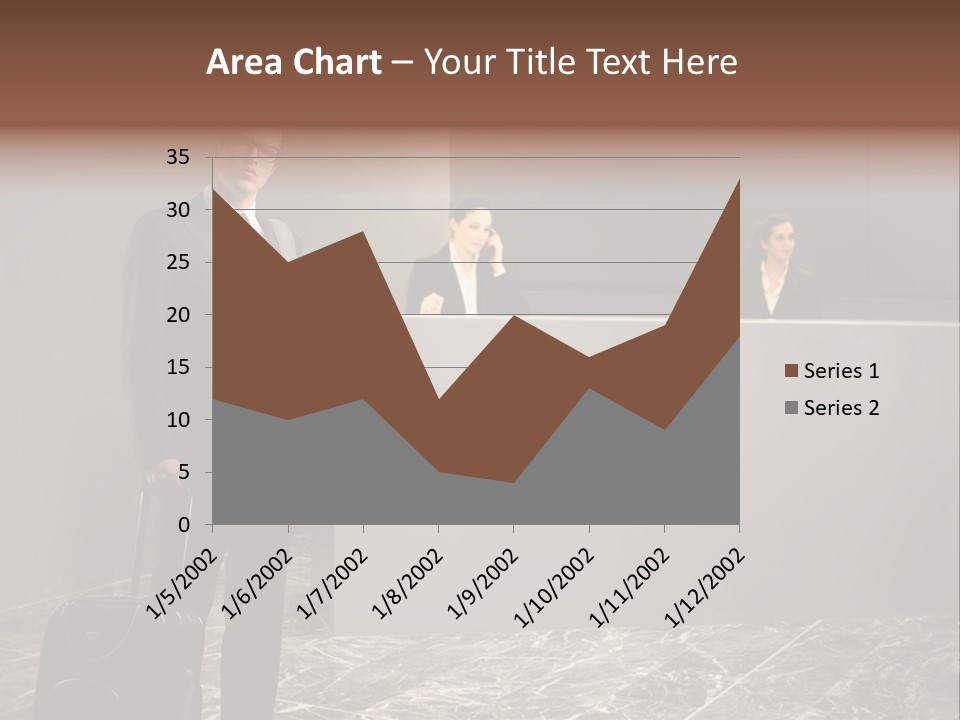 Beautiful Portrait Waiting PowerPoint Template