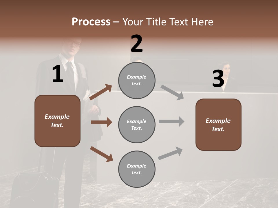 Beautiful Portrait Waiting PowerPoint Template
