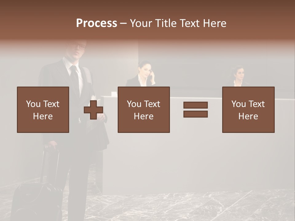 Beautiful Portrait Waiting PowerPoint Template