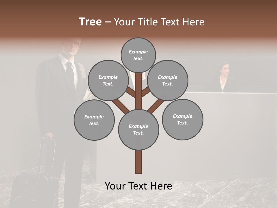 Beautiful Portrait Waiting PowerPoint Template