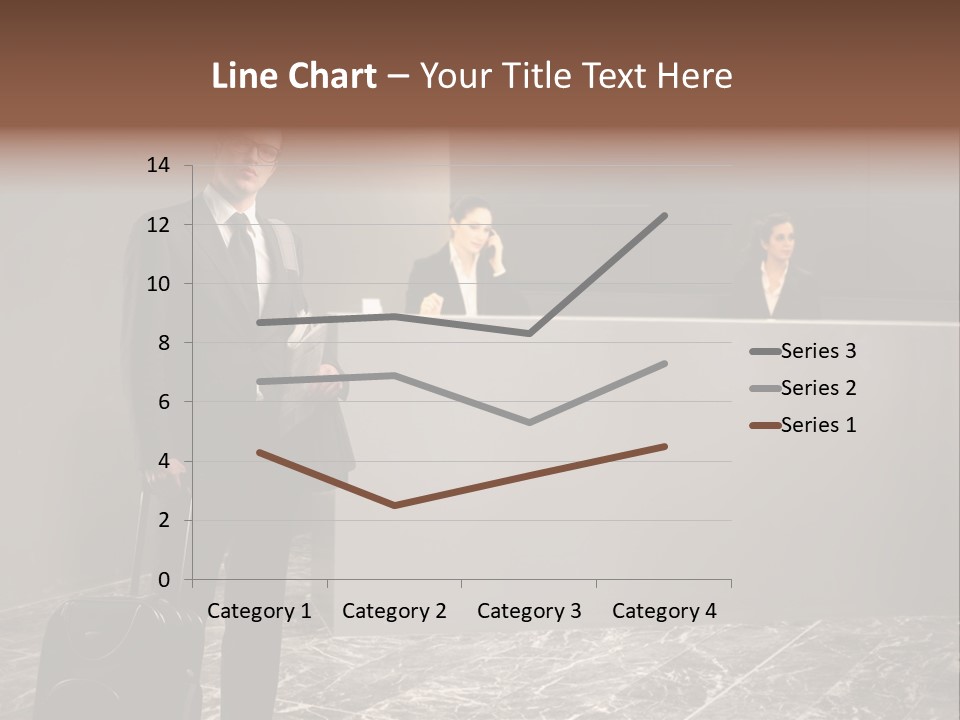 Beautiful Portrait Waiting PowerPoint Template