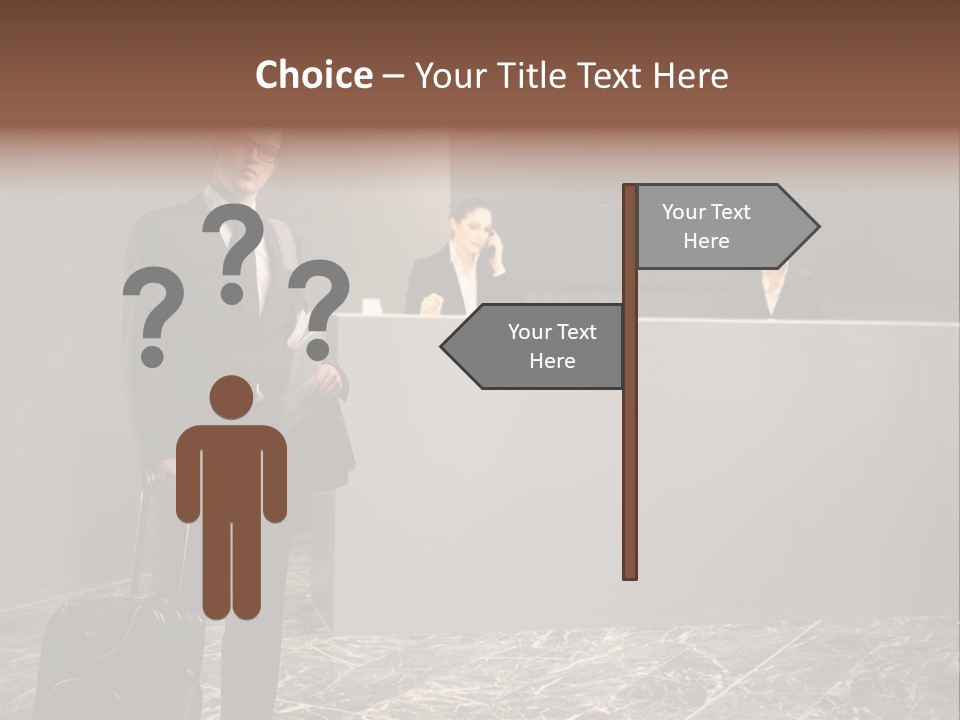 Beautiful Portrait Waiting PowerPoint Template