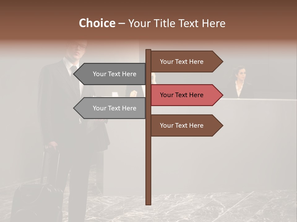 Beautiful Portrait Waiting PowerPoint Template