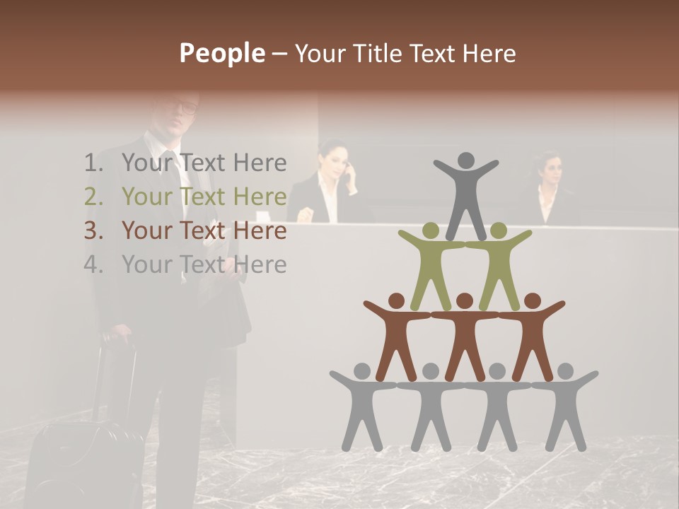 Beautiful Portrait Waiting PowerPoint Template