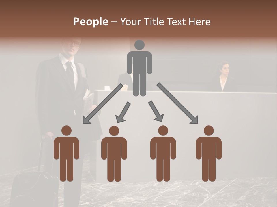 Beautiful Portrait Waiting PowerPoint Template