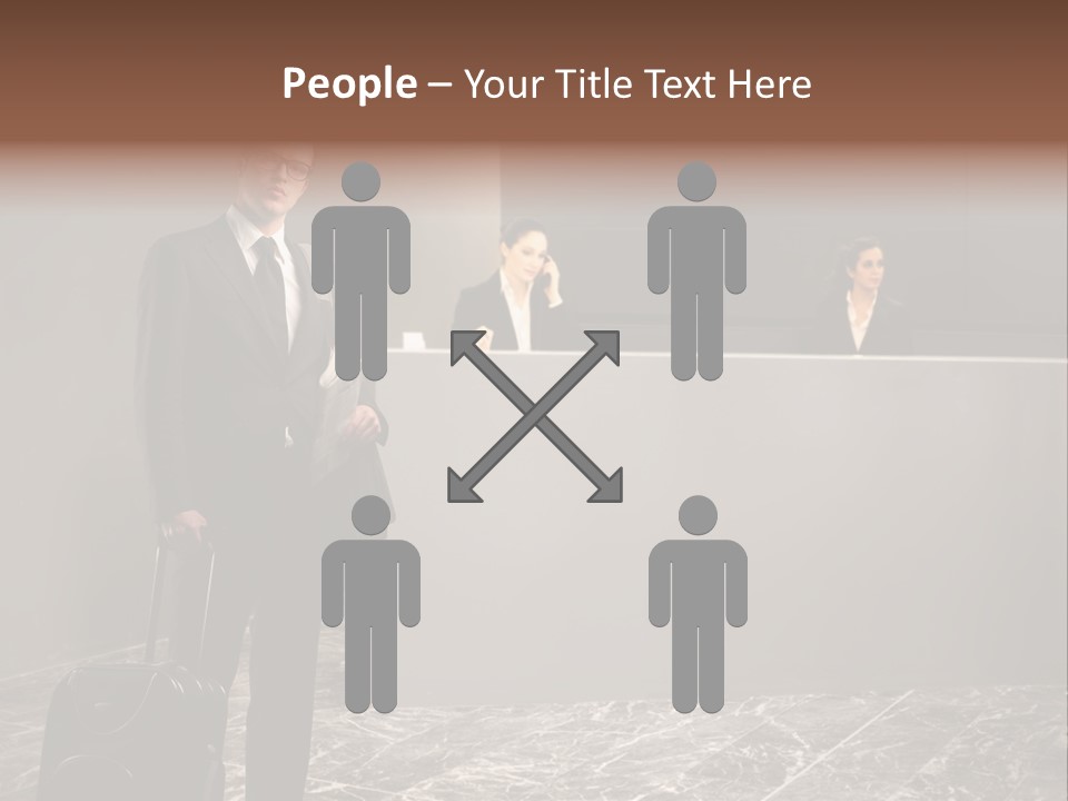 Beautiful Portrait Waiting PowerPoint Template