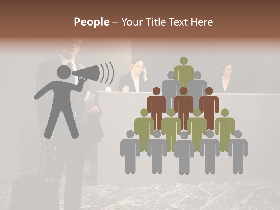 Beautiful Portrait Waiting PowerPoint Template