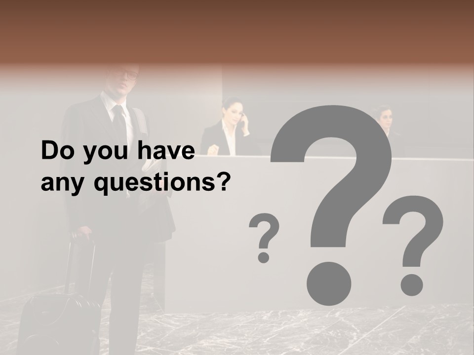 Beautiful Portrait Waiting PowerPoint Template