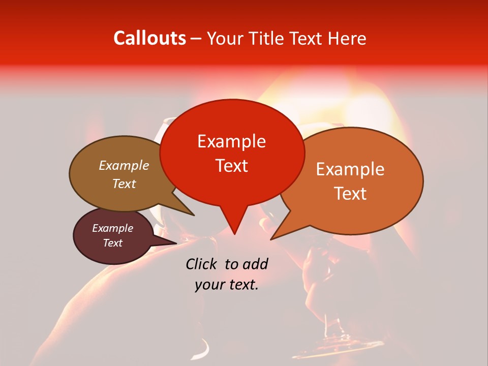 Relationship Closeup Party PowerPoint Template