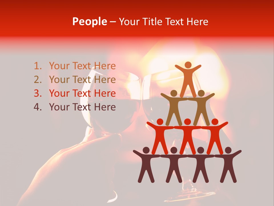 Relationship Closeup Party PowerPoint Template