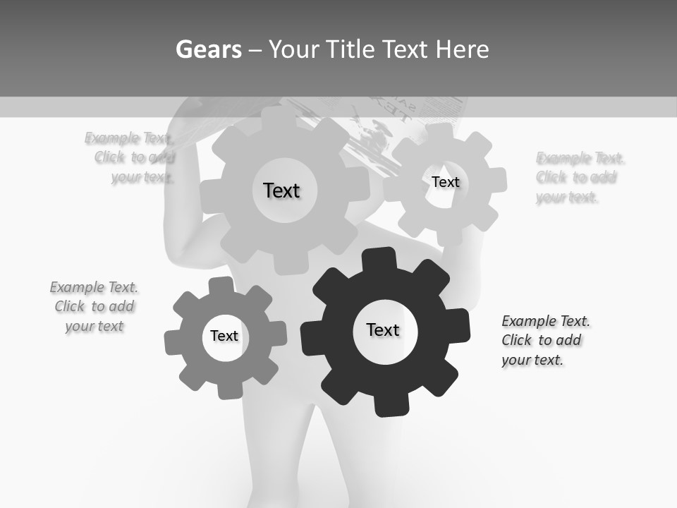 Male Power Confident PowerPoint Template