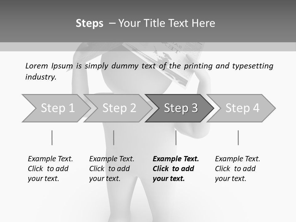 Male Power Confident PowerPoint Template