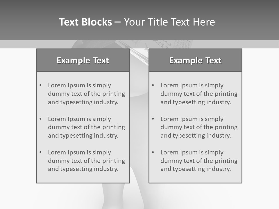 Male Power Confident PowerPoint Template