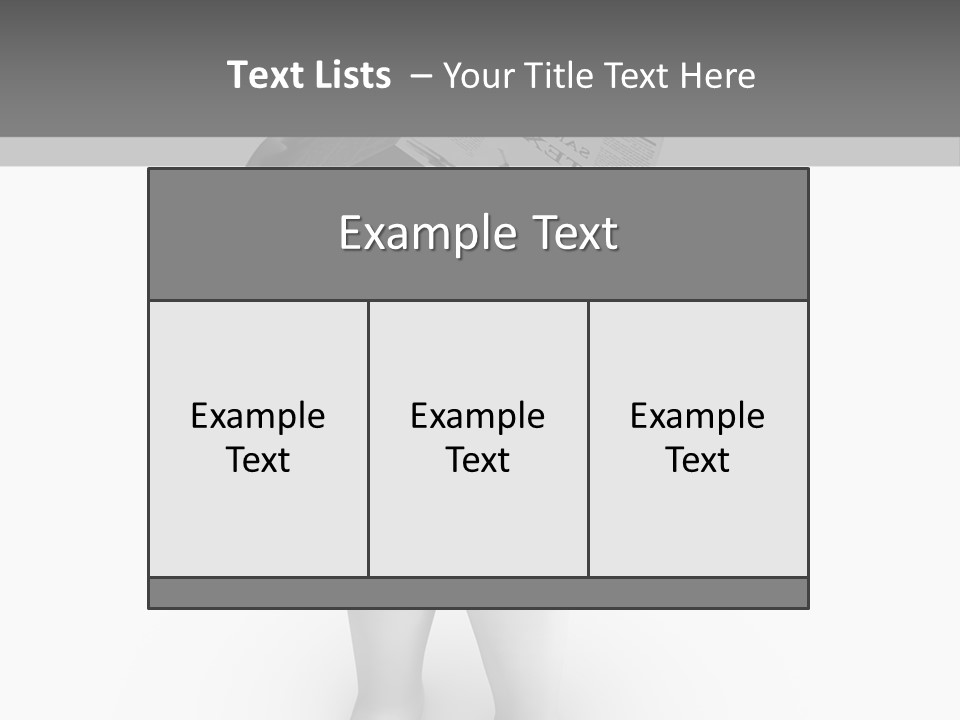 Male Power Confident PowerPoint Template