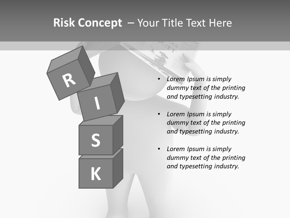 Male Power Confident PowerPoint Template