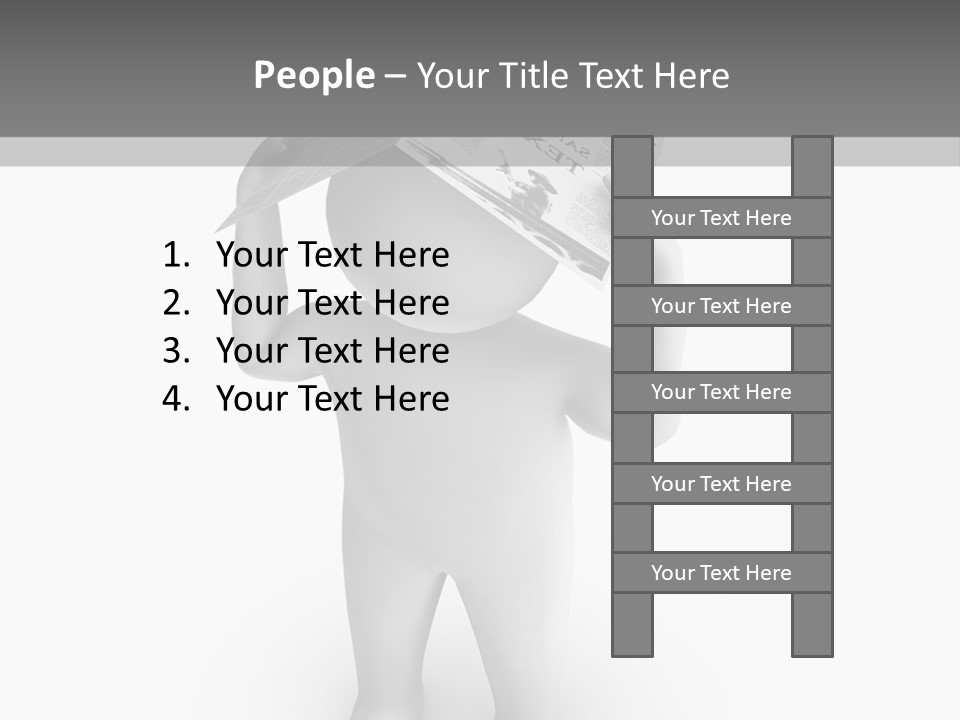 Male Power Confident PowerPoint Template