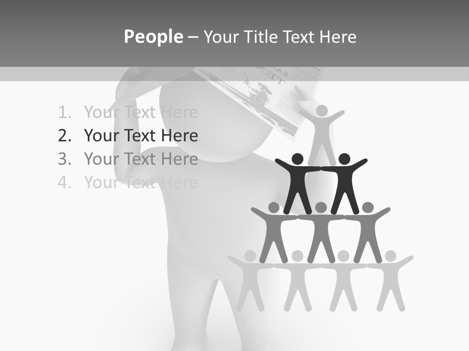 Male Power Confident PowerPoint Template