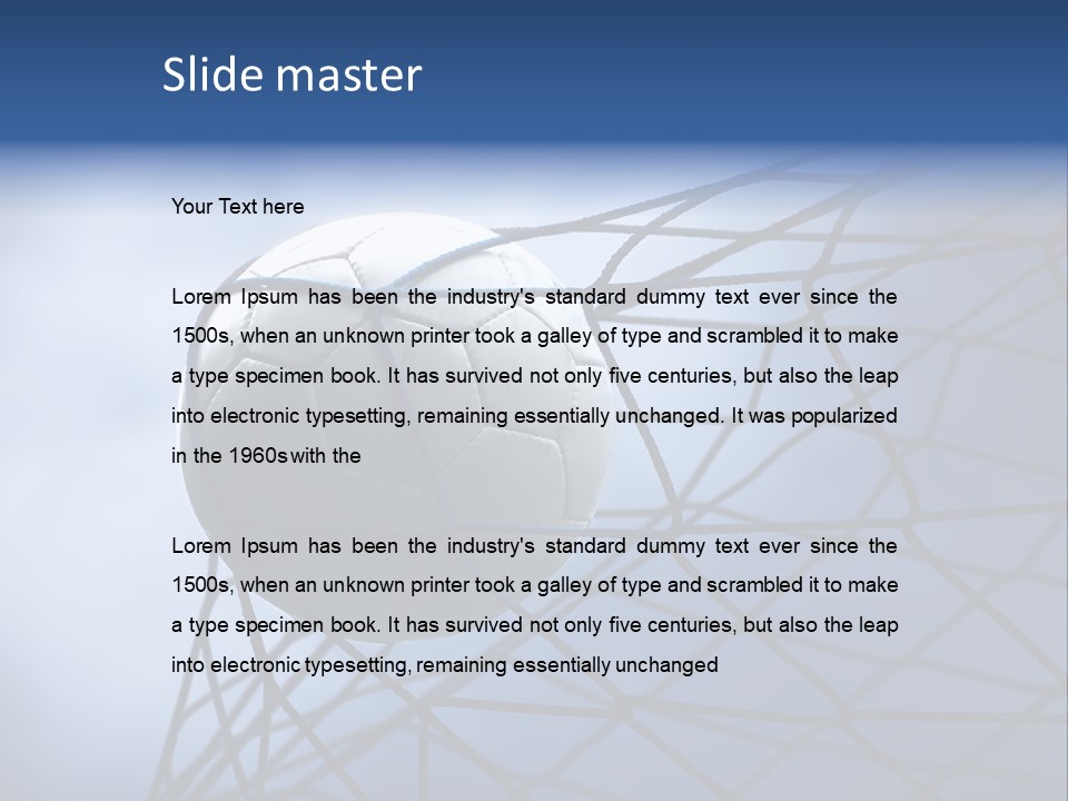 Game Grass Stadium PowerPoint Template